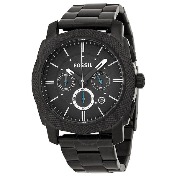 Fossil Machine Chronograph Dial Black Ion-plated Men's Watch FS4552