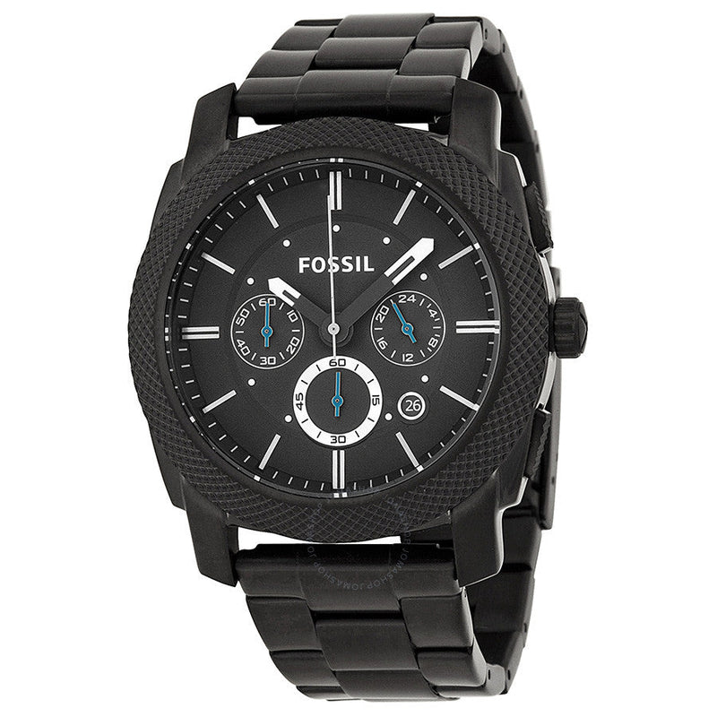 Fossil Machine Chronograph Dial Black Ion-plated Men's Watch FS4552