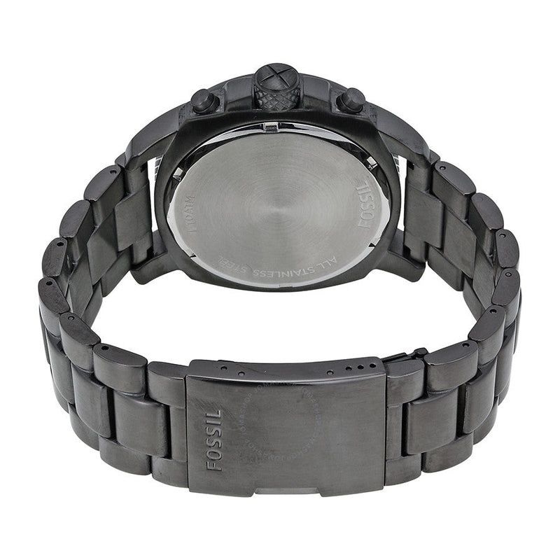 Fossil Machine Chronograph Grey Dial Smoke Ion-plated Men's Watch FS5017