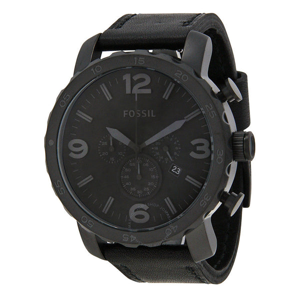 Fossil Nate Chronograph Black Dial Men's Watch JR1354