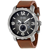 Fossil Nate Chronograph Grey Dial Men's Watch JR1424