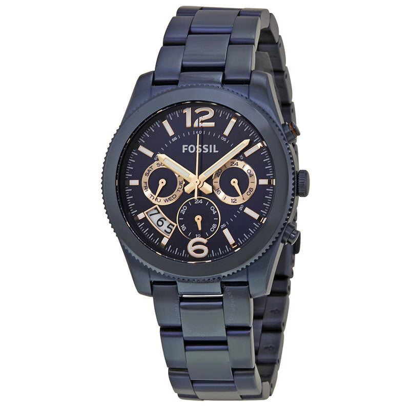 Fossil Perfect Boyfriend Navy Blue Dial Watch ES4093