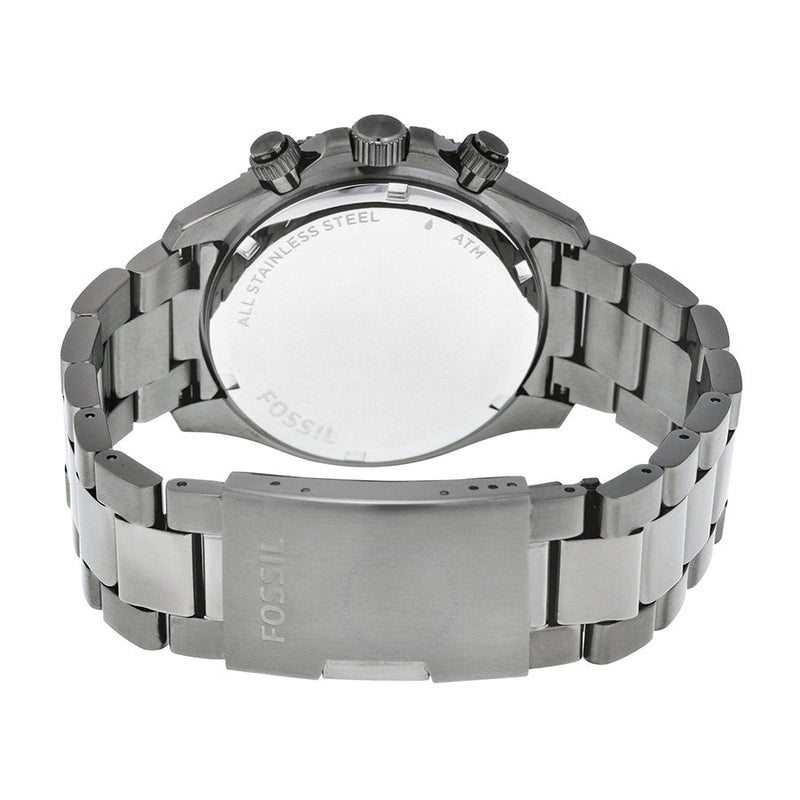Fossil Retro Traveler Chronograph Black Dial Ion-plated Men's Watch CH2869