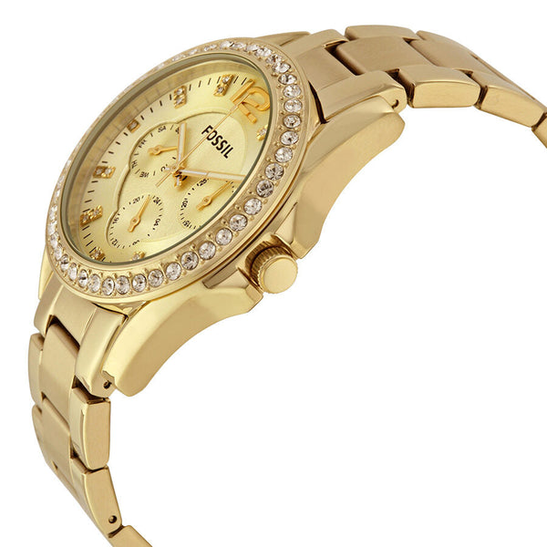 Fossil Riley Multi-Function Champagne Dial Ladies Watch ES3203 - BigDaddy Watches #2