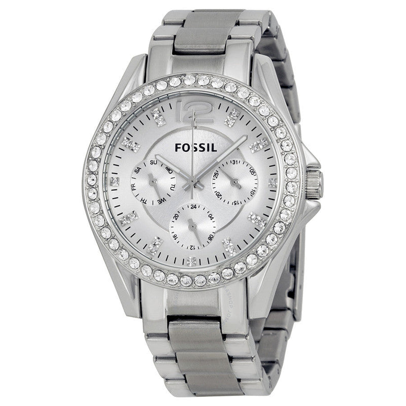 Fossil Riley Multi-Function Silver Dial Ladies Watch ES3202