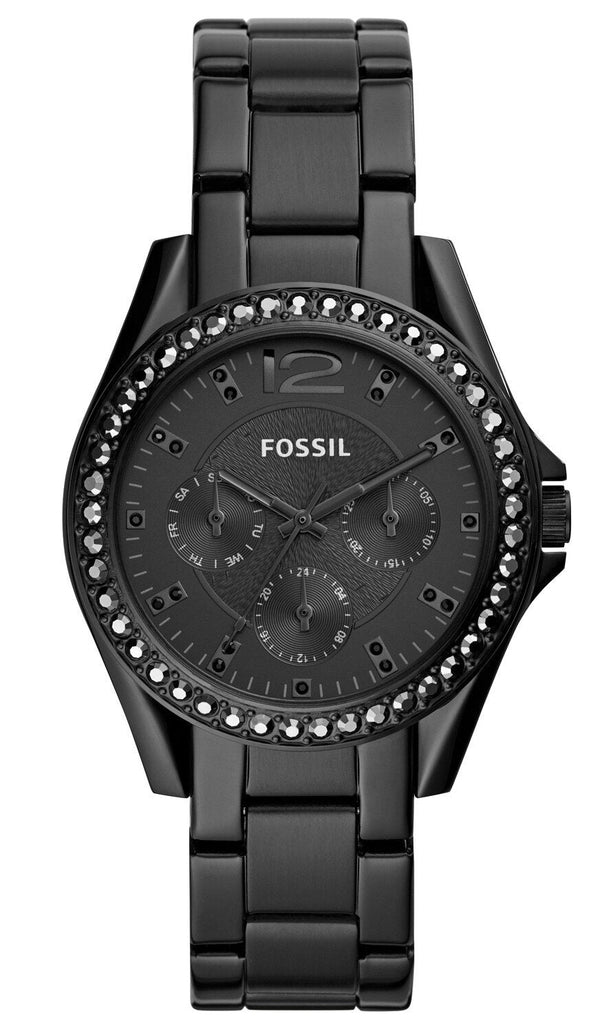 Fossil Rilry Chronograph Quartz Black Dial Ladies Watch ES4519 - BigDaddy Watches