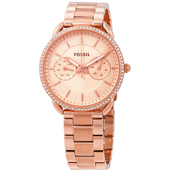 Fossil Tailor Multifunction Rose Dial Ladies Watch ES4264 - BigDaddy Watches