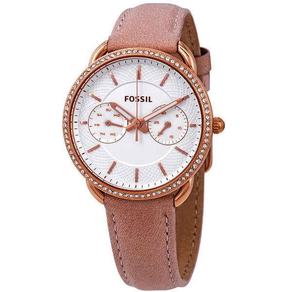 Fossil Tailor Quartz Crystal Silver Dial Ladies Watch ES4393 - BigDaddy Watches