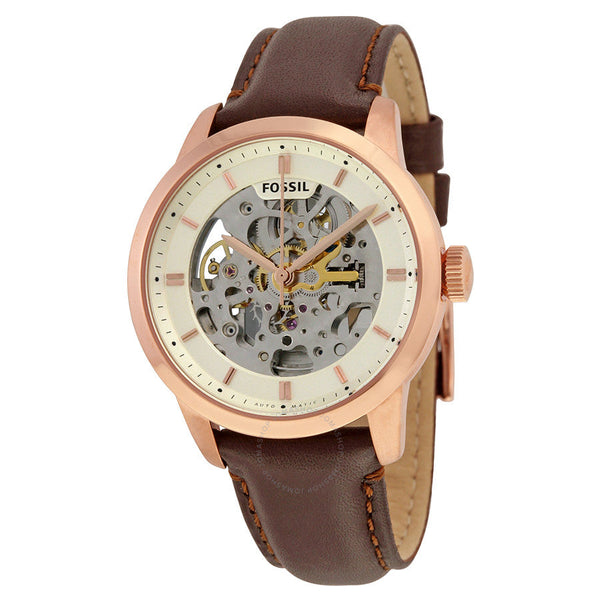 Fossil Townsman Automatic Beige Skeleton Dial Men's Watch ME3078