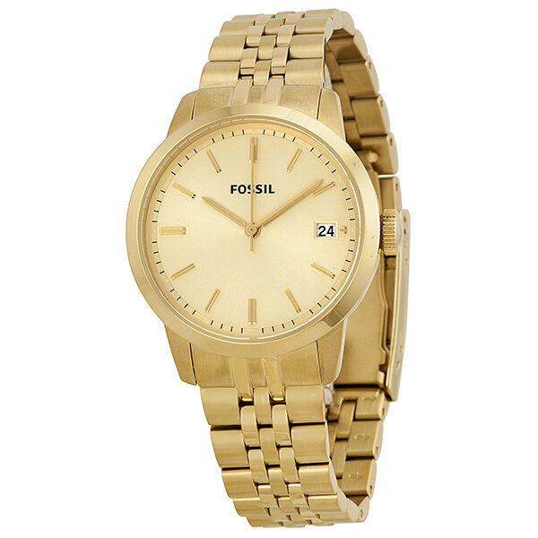 Fossil Townsman Champagne Dial Gold-tone Watch FS4821 - BigDaddy Watches