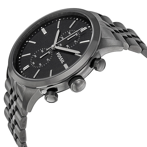 Fossil Townsman Chronograph Grey Dial Smoke Ion-plated Men's Watch FS4786 - BigDaddy Watches #2