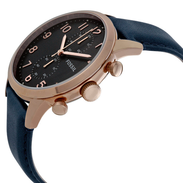 Fossil Townsman Chronograph Navy Dial Navy Leather Men's Watch FS4933 - BigDaddy Watches #2
