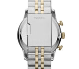 Fossil Townsman Chronograph Silver Dial Two-Tone Steel Men's Watch FS4785