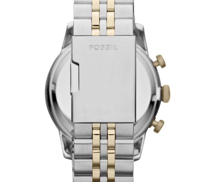 Fossil Townsman Chronograph Silver Dial Two-Tone Steel Men's Watch FS4785