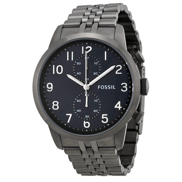 Fossil Townsman Smoke Chronograph Black Dial Smoke Ion-plated Men's Watch FS4894 - BigDaddy Watches