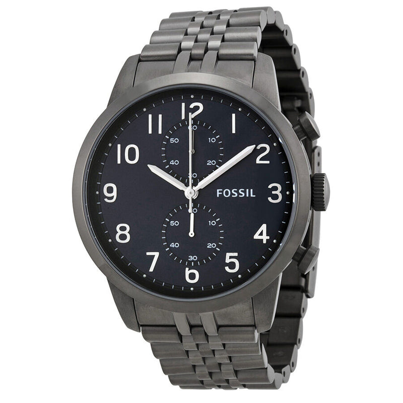 Fossil Townsman Smoke Chronograph Black Dial Smoke Ion-plated Men's Watch FS4894 - BigDaddy Watches