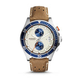 Fossil Wakefield Chronograph Dial Leather Strap Men's Watch CH2951
