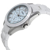 Fossil White Dial Ceramic Bracelet Ladies Watch CE1002