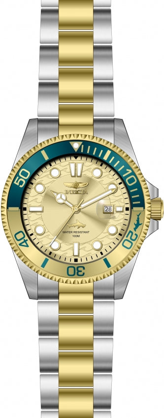 Invicta Pro Diver Quartz Gold Dial Two-tone Men's Watch 30948