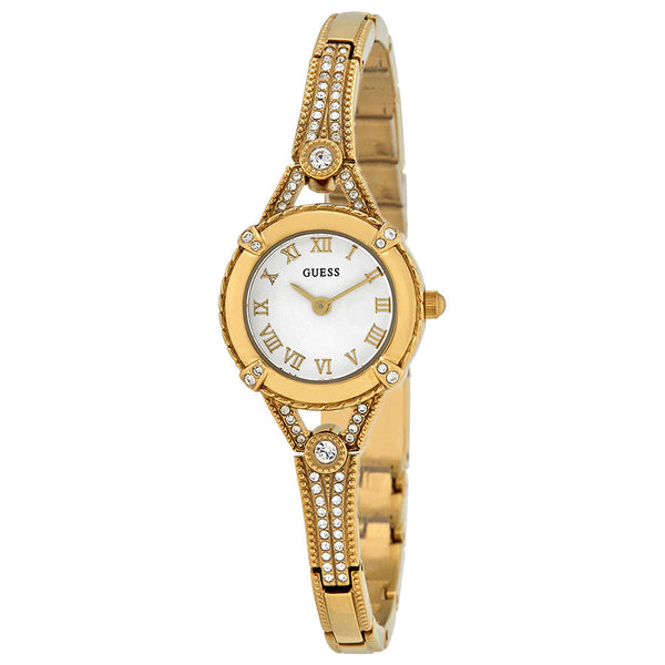 Guess Angelic Champagne Dial Gold Tone Ladies Watch W0135L2
