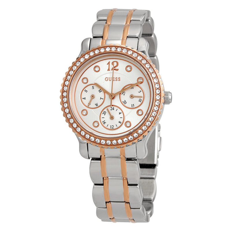 Guess Enchanting Silver Dial Ladies Multifunction Crystal Watch W0305L3 - BigDaddy Watches