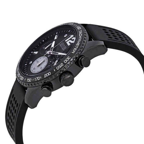Guess Fleet Chronograph Black Dial Black Silicone Men's Watch W0971G1 - BigDaddy Watches #2