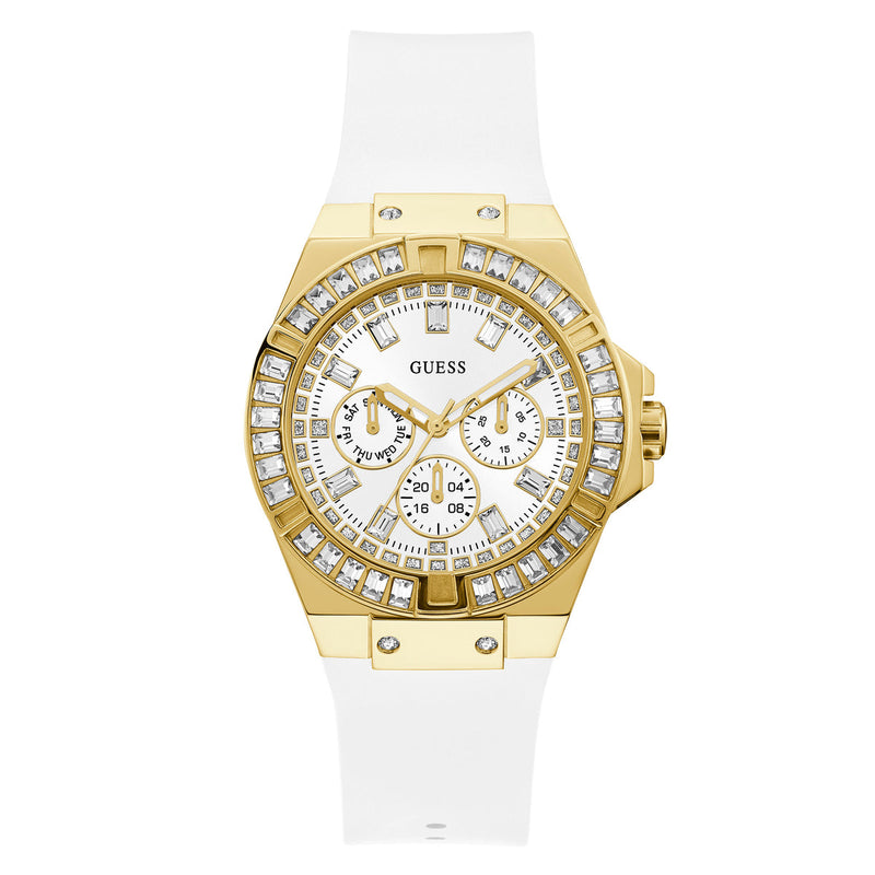 Guess Luna Gold Rubber Strap Women's Watch W0653L3