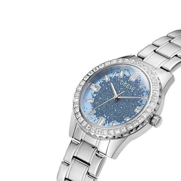 Guess Glitter Burst Silver Tone Women's Watch GW0405L1