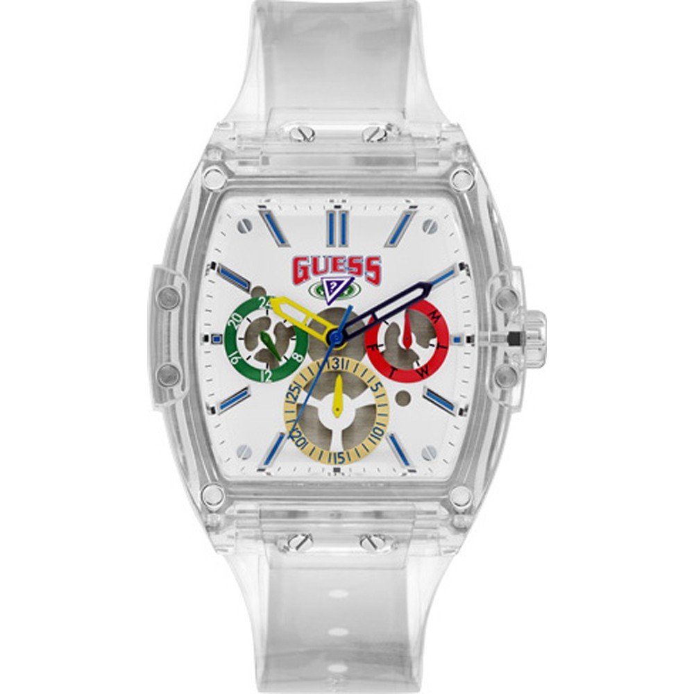 Guess J Balvin Clear Strap Men’s Watch V1051M1 - Watch