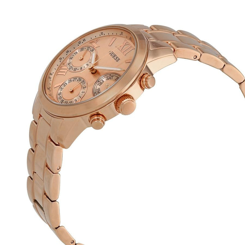 Guess Mini Sunrise Multi-Function Rose Dial Ladies Watch W0448L3