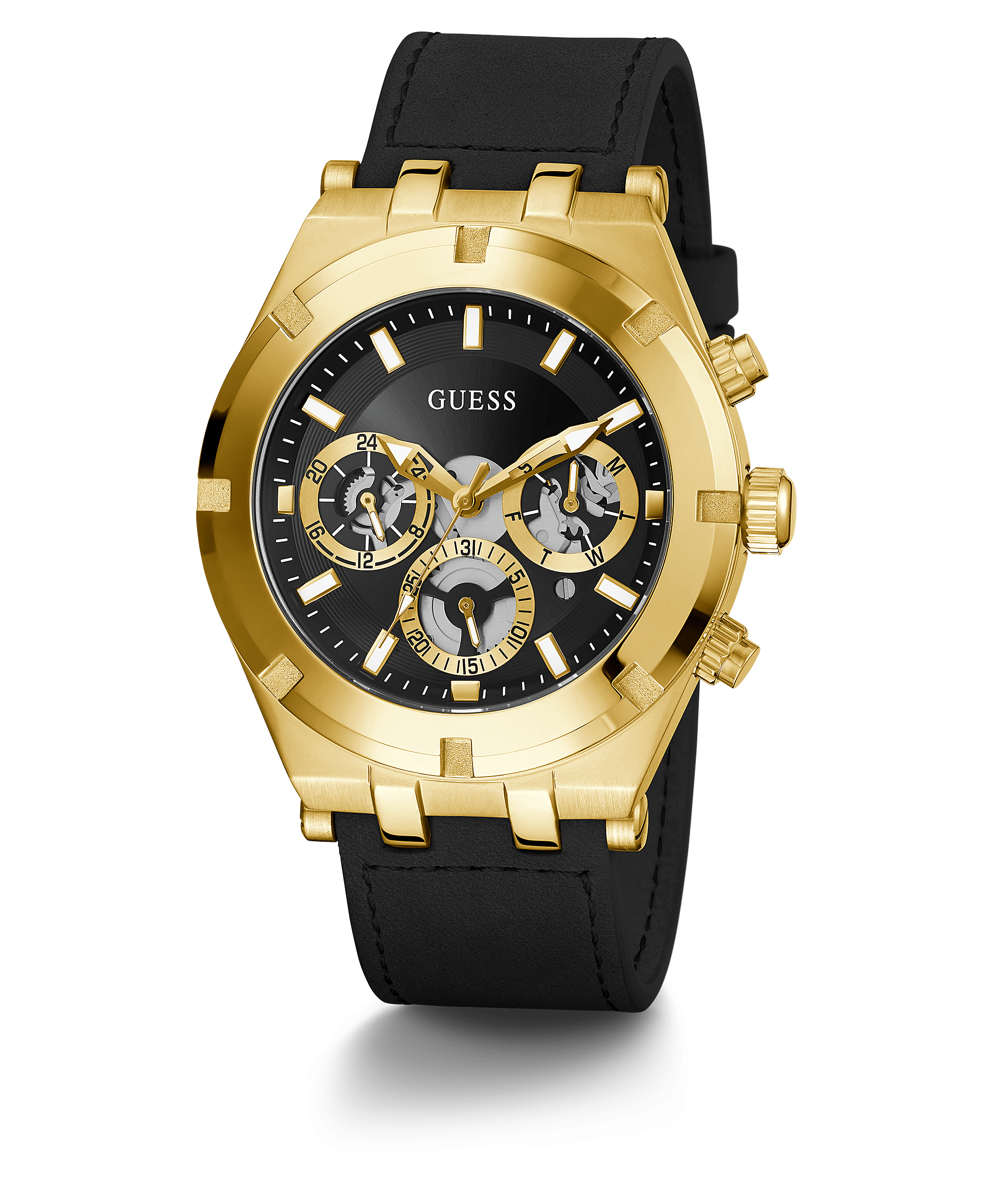 Guess Multi-function Gold & Black Men’s Watch GW0262G2 - Watch