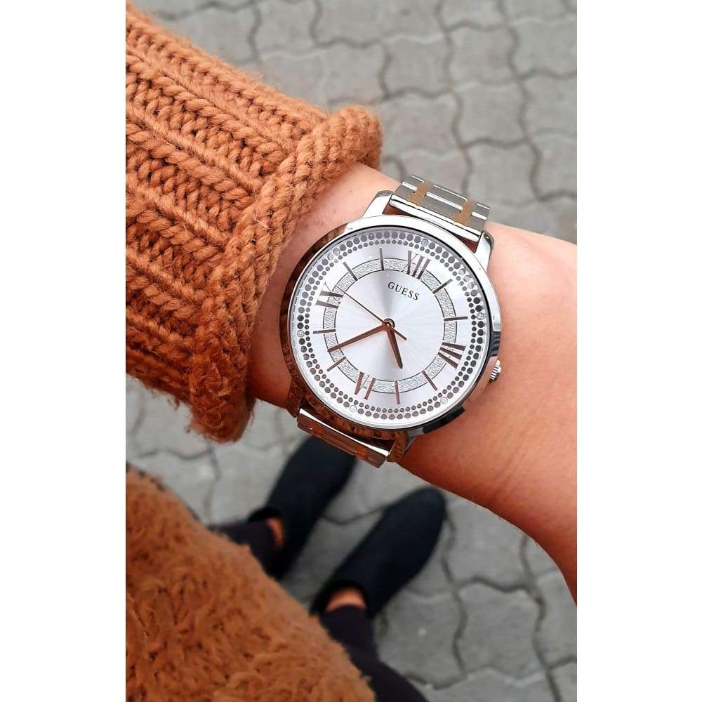 Guess Quartz Silver Dial Women's Watch W0933L6 - The Watches Men & CO #6
