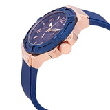 Guess Rigor Blue Dial Silicone Strap Men's Watch W0247G3