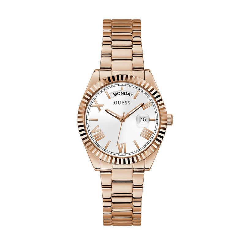 Guess Luna Rose Gold White Dial Women's Watch GW0308L3