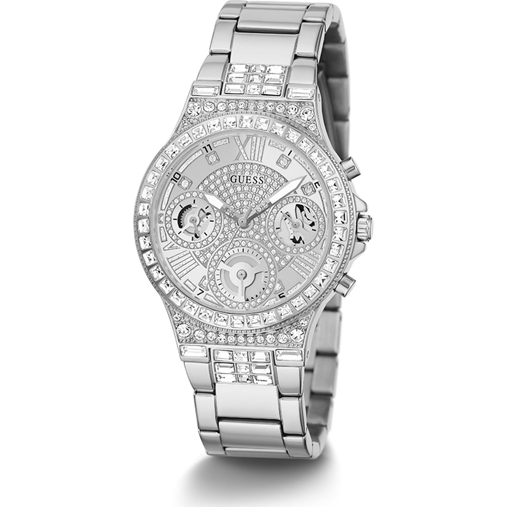 Guess Silver Tone Glitz Dial Women’s Watch GW0320L1 - Watch