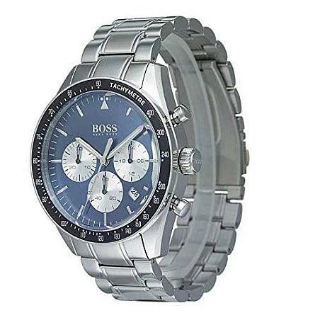 Hugo Boss Chronograph Blue Dial Silver Steel Strap Watch for Men - 1513630 1513630 - Image 5