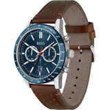 Hugo Boss Allure Brown Leather Strap Men's Watch 1513921 - Big Daddy Watches #2