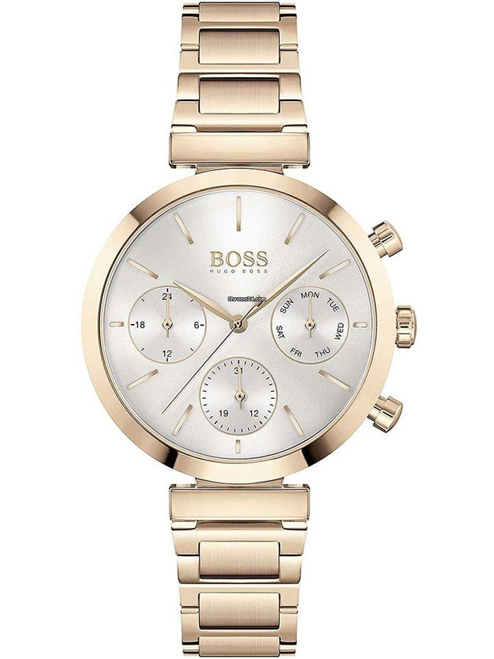 Hugo Boss Flawless Chronograph Rose Gold Women's Watch  1502531 - The Watches Men & CO
