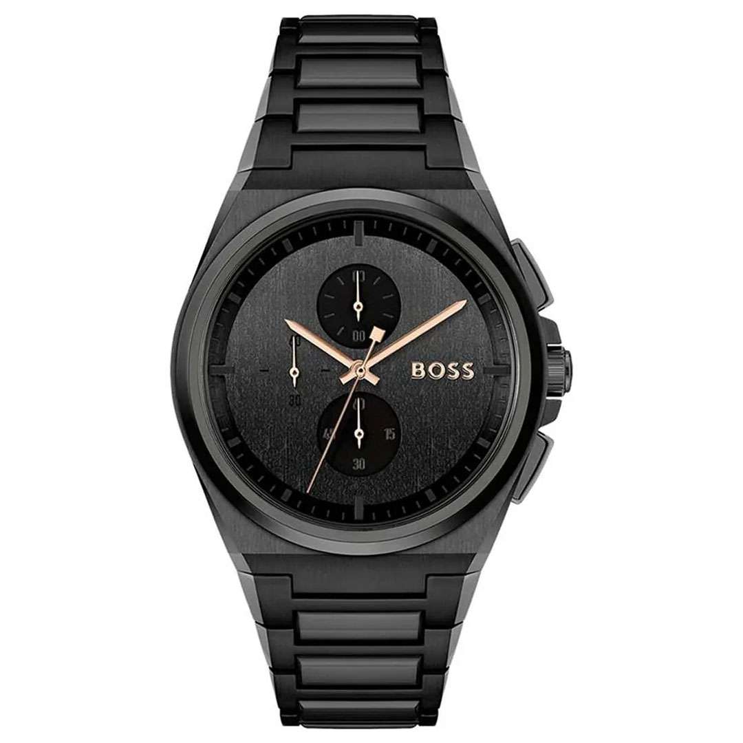 Hugo Boss Steer Chronograph Black Dial Men's Watch - 1514068 1514068 - Image 1