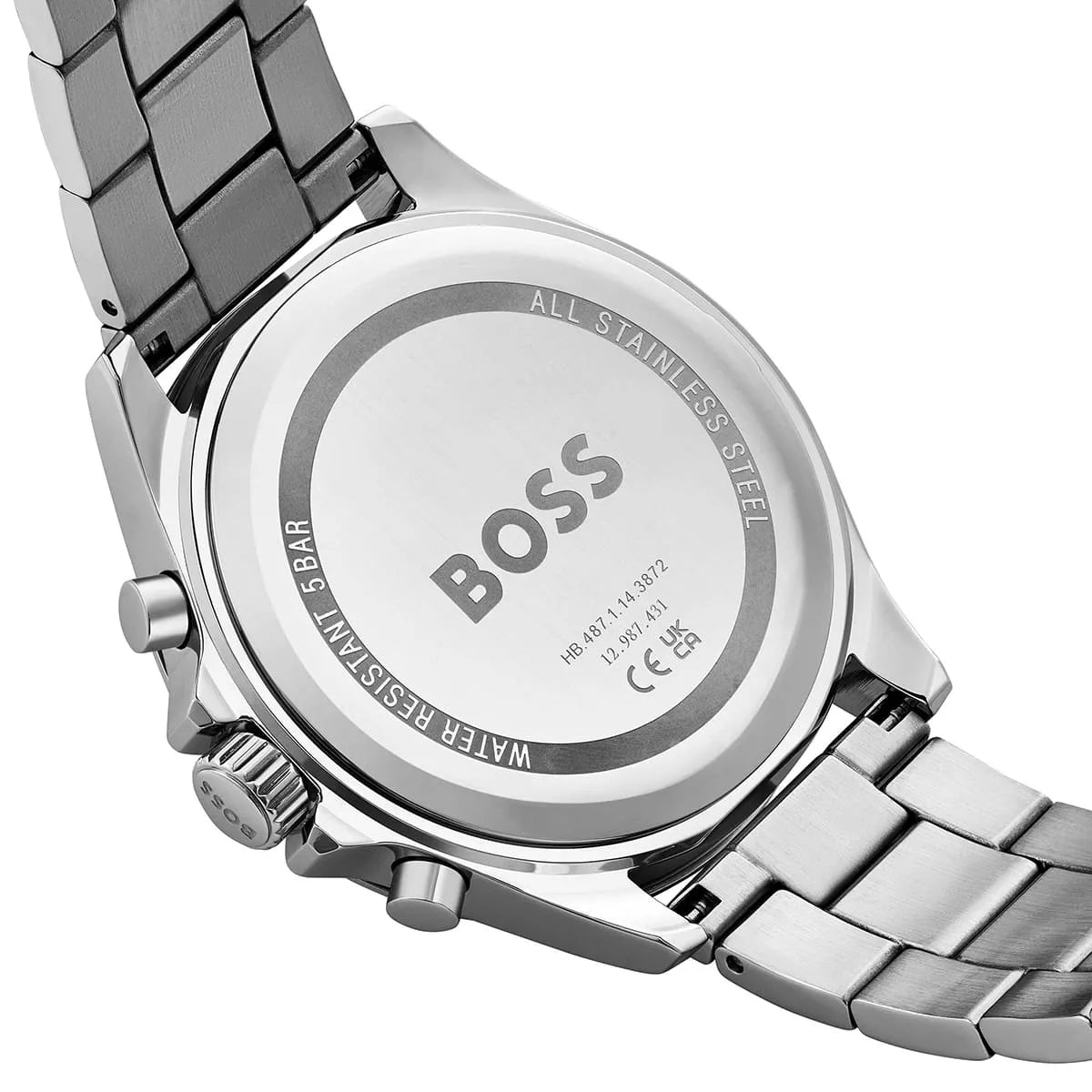 Hugo Boss Troper Chronograph Blue Dial Silver Steel Quartz Men's Watch 1514069 1514069 - Image 4