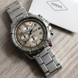 Fossil Dean Chronograph Beige Dial Men's Watch FS5163