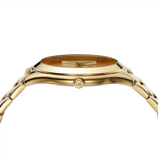 Michael Kors Oversized Slim Runway Gold-Tone Logo Watch MK4732