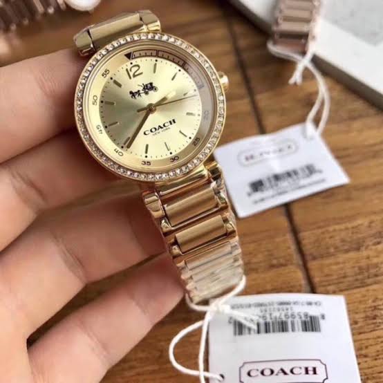 Coach 1941 Sport Gold Diamond Ladies Watch 14502195