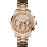 Guess Sunrise Multi-Function Rose Gold-Tone Watch W0330L2