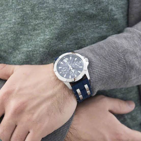 Guess Oasis Multi-Function Blue Dial Men's Watch W0366G2