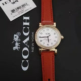 Coach Madison White Dial Red Leather Strap Ladies Watch 14502400
