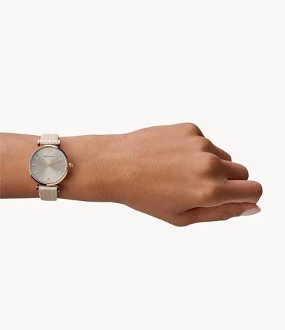 Emporio Armani Retro Warm Grey Dial Women's Watch - AR1681