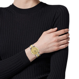 Versace Reve Analog Gold Dial Two Tone Steel Strap Watch for Women - VE8B00324 VE8B00324 - Image 4