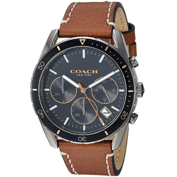 Coach Thompson Brown Leather Strap Men's Watch  14602410 - Big Daddy Watches