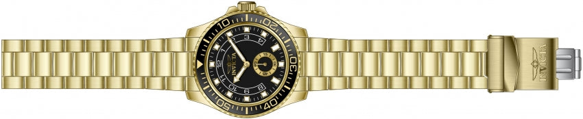 Invicta Pro Diver gold-tone stainless steel bracelet with fold-over clasp